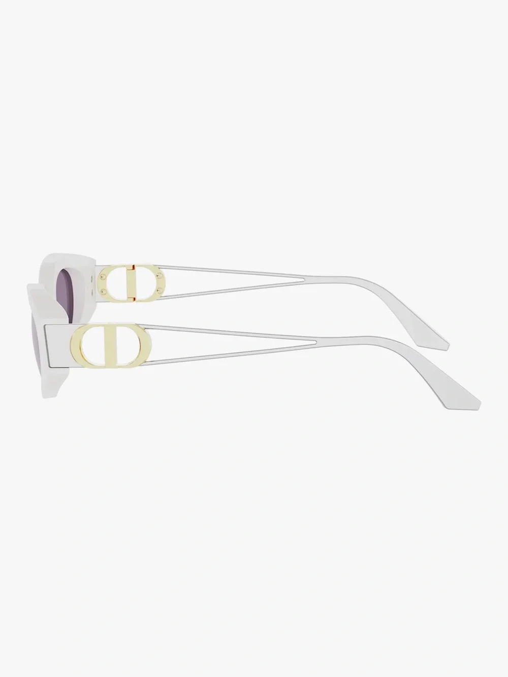 Dior White 30Montaigne Sunglasses